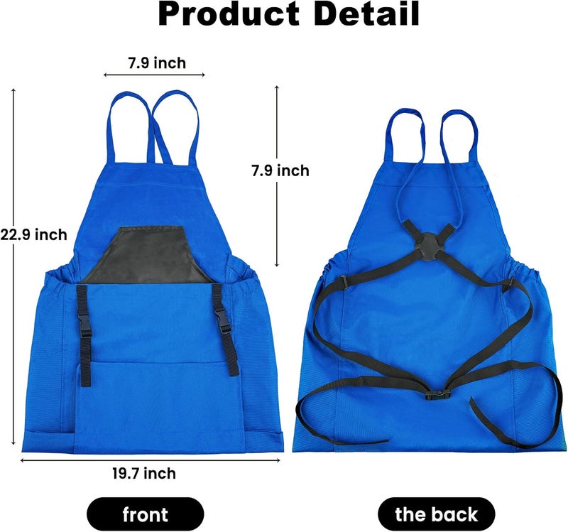 Talkson Gardening Apron, Garden Apron with Quick Release Pockets,Water Resistant Oxford with Adjustment Cross Strap,Farm Work - Image 2